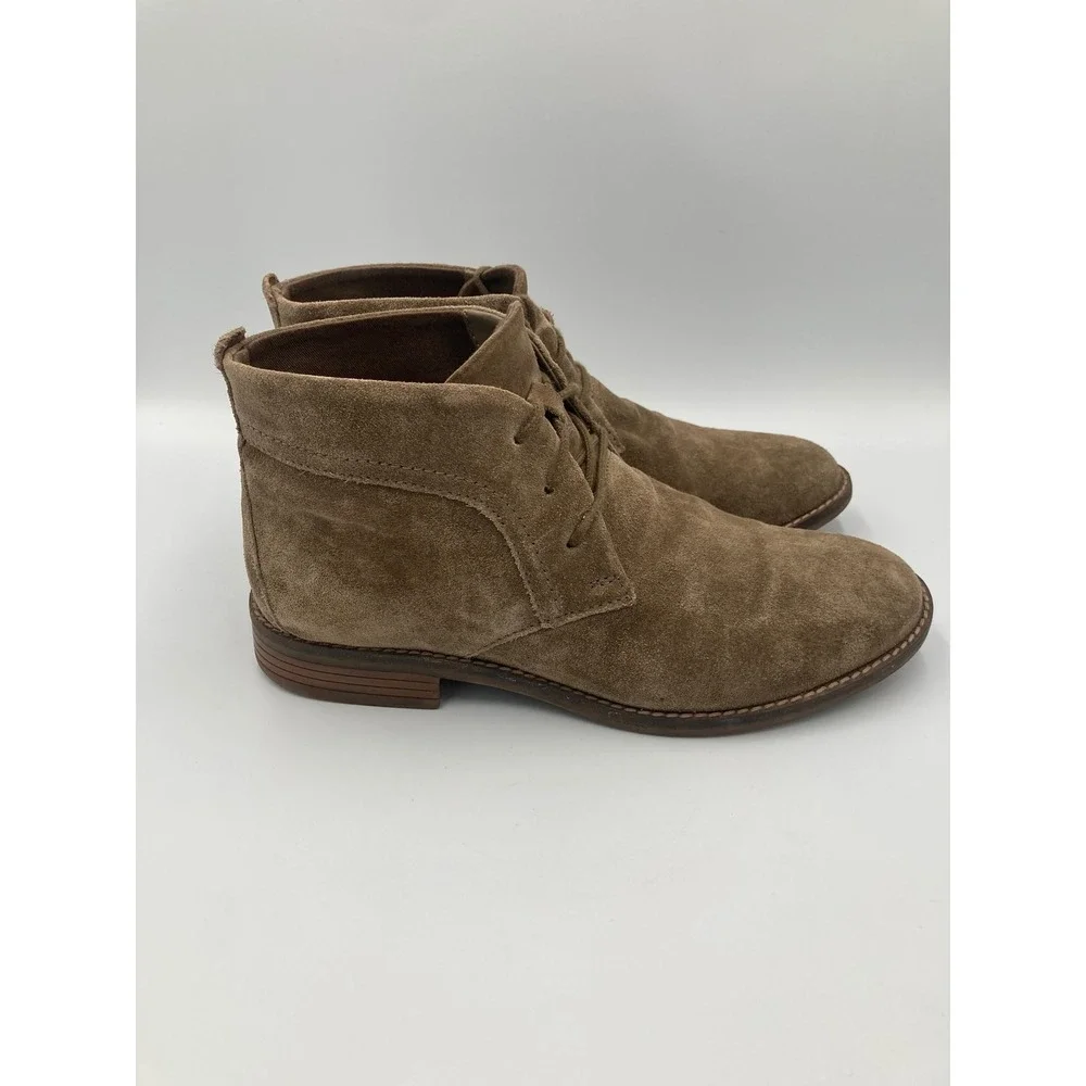 Clark's Cazmin Grace Taupe Suede Ankle Boots Women's Size 7.5 - Picture 4 of 9